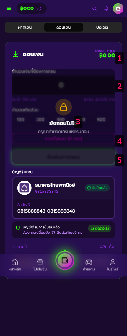 Turnover Lock — ยังถอนไม่ได้