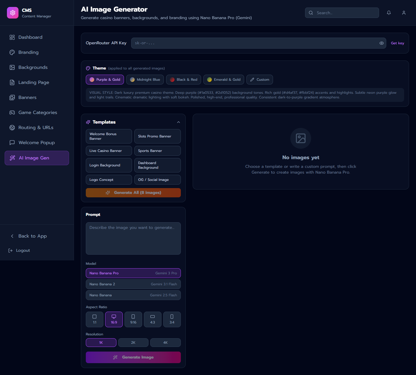 CMS AI Image Generator