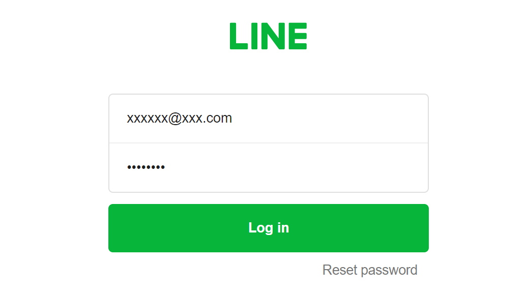 หน้า Login LINE